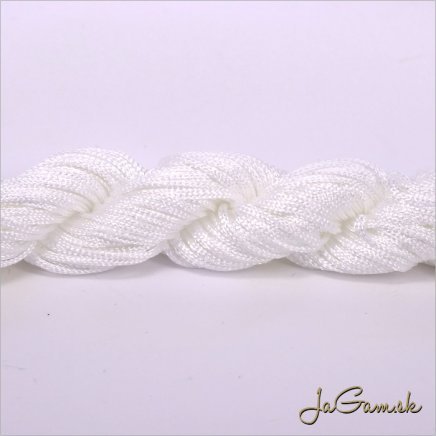 Nylonová šnúrka 2mm biela - 12m (1033_01)